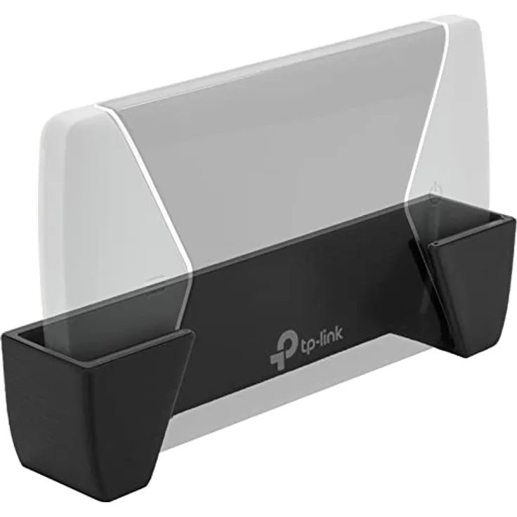 Mobilefox Wandhalterung für TP-Link M7450 M7650, kompatible Wandhalterung aus Kunststoff in Schwarz, mit Klebefixierung, Made in Germany