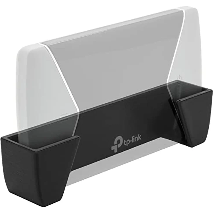 Mobilefox Wandhalterung für TP-Link M7450 M7650, kompatible Wandhalterung aus Kunststoff in Schwarz, mit Klebefixierung, Made in Germany – Bild 1