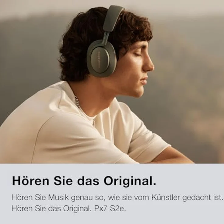 Bowers & Wilkins PX7 S2e Over-Ear-Kopfhörer mit aptX™ Adaptive, Geräuschunterdrückung, 30 Std. Wiedergabe - Rubinrot – Bild 4