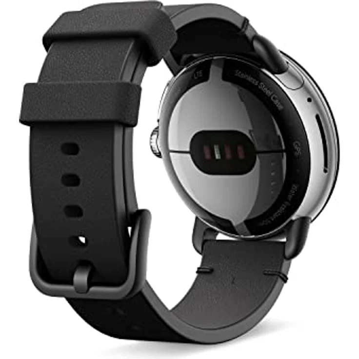 Google Pixel Watch Handgefertigtes Lederarmband – Black, klein – Bild 2