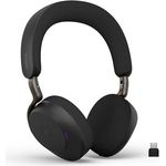 Jabra Evolve3 75, On-Ear Bluetooth Headset mit KI-Sprachanruf, erweiterter aktiver Geräuschunterdrückung, 22h Akku, MS Teams zertifiziert, Schwarz