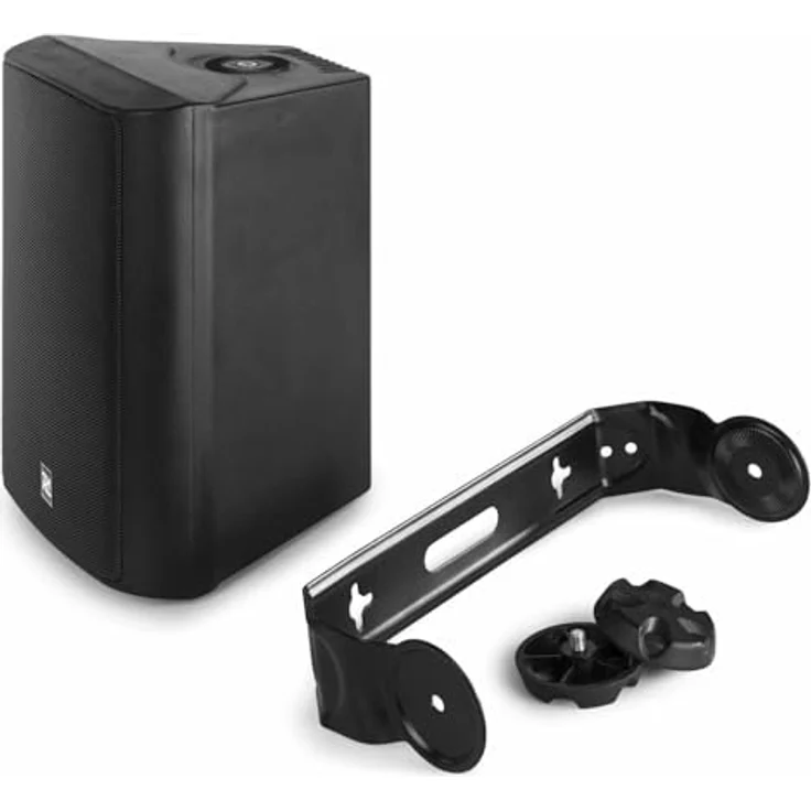 Power Dynamics DS65MB Aktivlautsprecher, Bluetooth Outdoor, 125 Watt, wetterfest mit USB-MP3, AUX & Mikrofon Anschluss - Schwarz – Bild 3