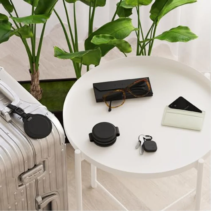 Satechi Vegan-Leather FindAll Luggage Tag, Bluetooth-Tracker mit kabellosem Laden, Schwarz – Bild 9