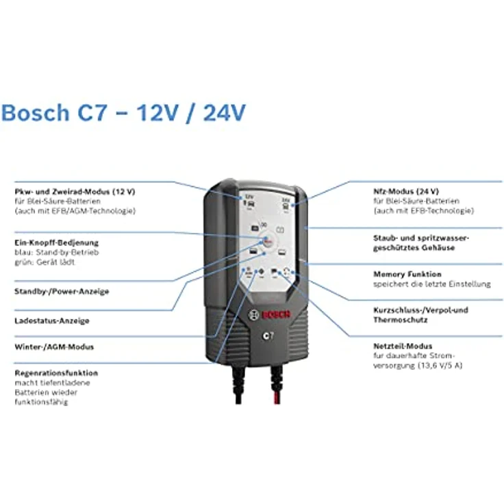 BOSCH Batterieladegerät »C7«, 135 W – Bild 4