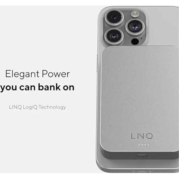 Linq Connects Magnetische Kabellose Powerbank 10000 mAh, Schnelles Kabelloses Laden bis zu 15W, Schwarz – Bild 5