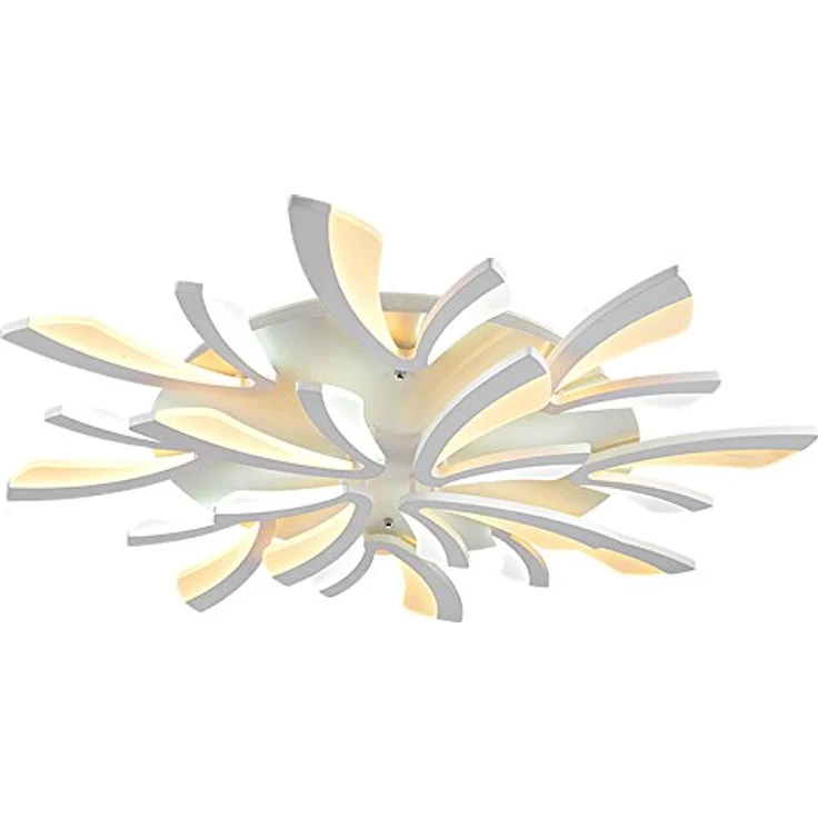 TonHan LED Deckenleuchte XW062WJ-12 mit Fernbedienung, Lichtfarbe/Helligkeit einstellbar, weiß – Bild 1