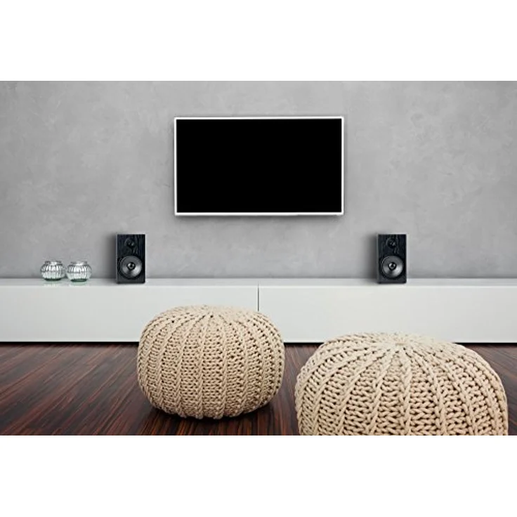 McGrey BSS-265 BK 6,5" HiFi Regallautsprecher 1 Paar - 40Watt RMS - 2-Wege-System - Schwarz – Bild 2