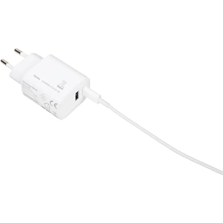 TROIKA Charge-X Duo 20, Ladestecker mit 20W Schnellladung, USB-C und USB-A, gleichzeitiges Laden von zwei Geräten, weiß – Bild 4