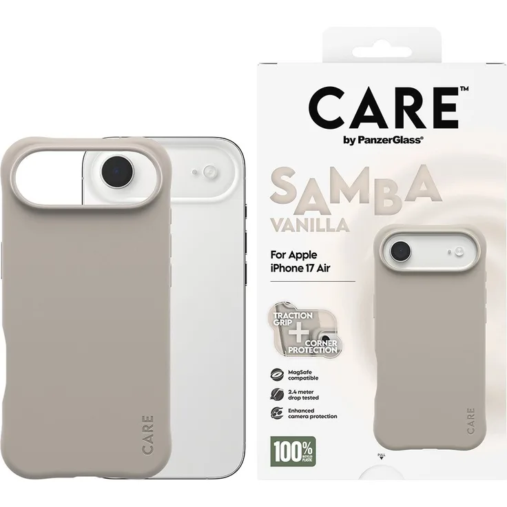 CARE by PanzerGlass Samba MagSafe Case für Apple iPhone Air, stoßfeste Schutzhülle mit Kameraschutz und schlankem Design