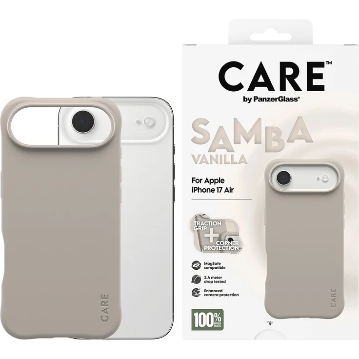 CARE by PanzerGlass Samba MagSafe Case für Apple iPhone Air, stoßfeste Schutzhülle mit Kameraschutz und schlankem Design
