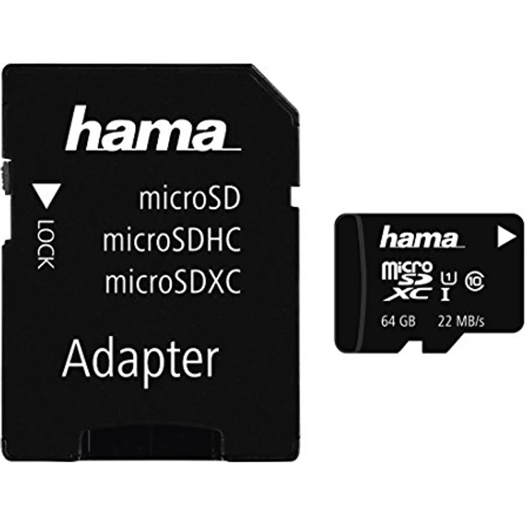 Hama Class 10 microSDXC 64GB Speicherkarte inkl. Adapter (UHS-I) für Mobile – Bild 2