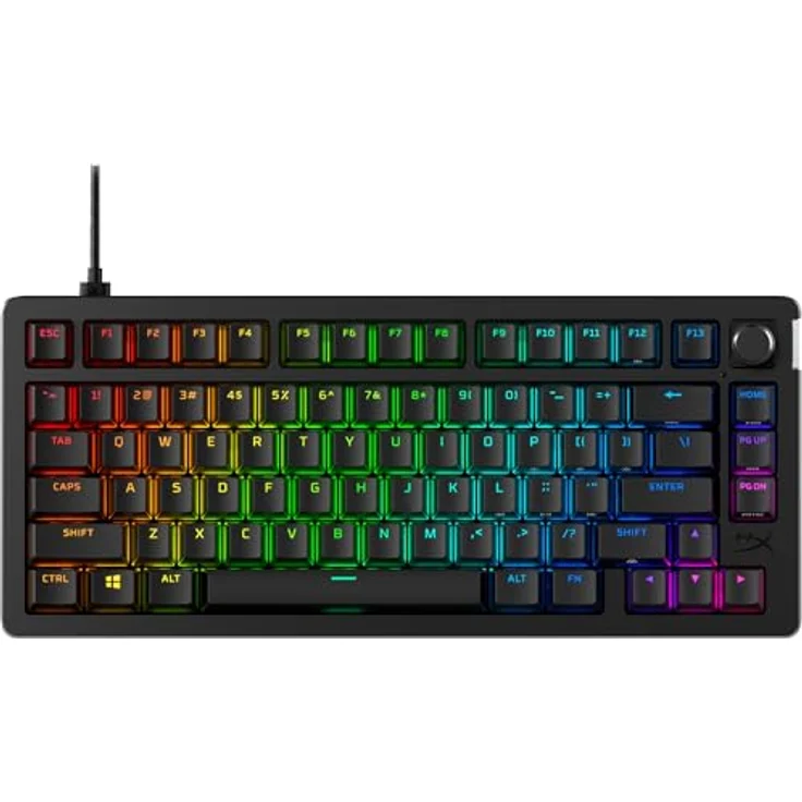 HyperX Alloy Rise – Hot-Swappable Mechanical Gaming Keyboard, Linear Switches, Ambient Light Sensor, PC – Bild 2