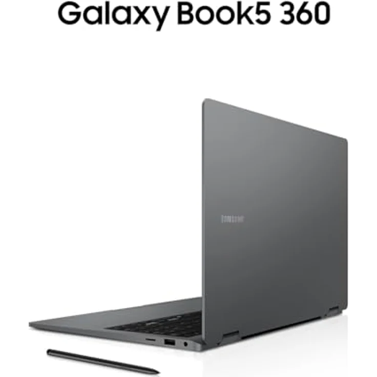 Samsung Galaxy Book5 360 15,6" 2-in-1-Laptop, Convertible AI-Notebook mit Intel Core Ultra 7 Prozessor, 16 GB RAM, 512 GB Speicher, Moonstone Gray, 3 Jahre Herstellergarantie [Exklusiv bei Amazon] – Bild 3