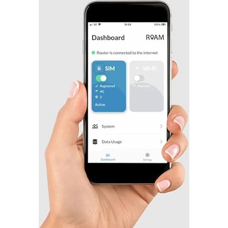 K.A.B. WiFi-Antenne und Router, Grau, leistungsstarke Netzwerkverbindung für Zuhause – Bild 2
