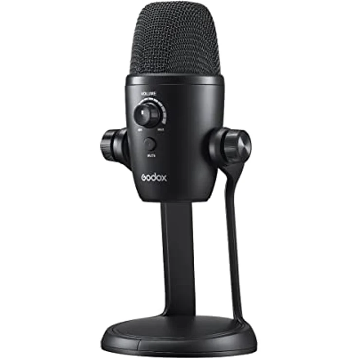 Godox Multi Pattern USB Kondensatormikrofon, vielseitiges Mikrofon mit mehreren Richtcharakteristika, schwarz – Bild 1