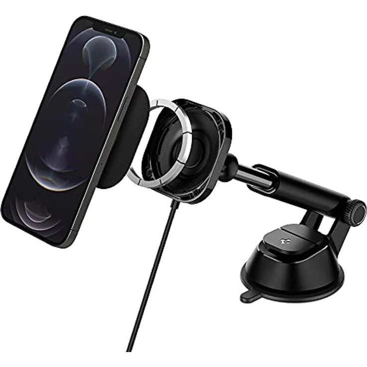 Spigen MagSafe-Ladegerät ITS35W, Magnetische Smartphone Halterung, Schwarz – Bild 4