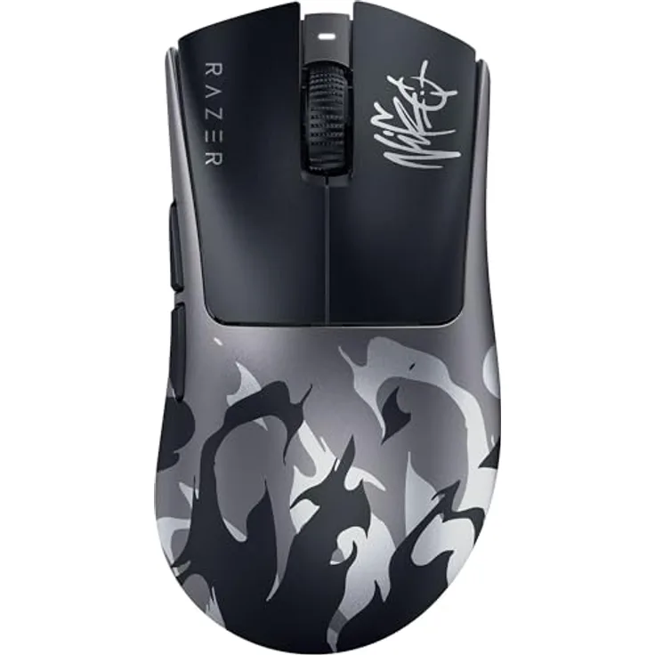 Razer DeathAdder V4 Pro NiKo Edition, ultraleichte kabellose E-Sport Maus mit 57 g, 2,4 GHz Hyperspeed, Focus Pro 45K Sensor und 8K Hz Polling, PC/Mac | NiKo