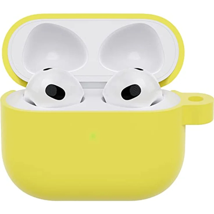 OtterBox Soft Touch Kopfhörer Hülle für AirPods 3. Gen 2021, Gelb - Stoßfeste, Sturzsichere, Ultraflache Schutzhülle mit Kratz- und Abriebfestigkeit, inklusive Karabiner – Bild 4