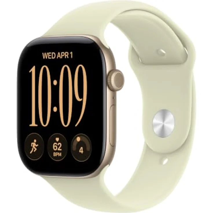 Apple Watch Sport Band 46mm M/L, Hochleistungs-Gummimaterial in zartem Agavengrün, passend für 160–210 mm Handgelenkumfang – Bild 2