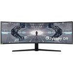 Samsung Odyssey G9 Curved Gaming Monitor C49G94TSSP, 49 Zoll, VA-Panel, QLED, DQHD-Auflösung, AMD FreeSync Premium Pro, G-Sync kompatibel, 1 ms Reaktionszeit, 1000R Krümmung, 240 Hz Bildwiederholrate - Schwarz