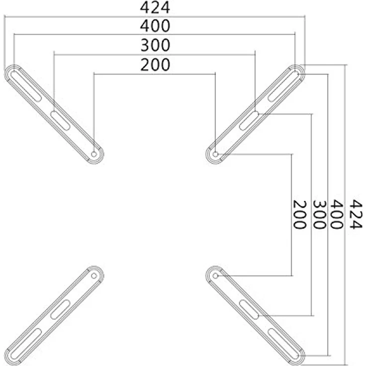 LogiLink BP0029 TV-Halterung VESA Adapter (bis zu 400x400), 3255, max. 30 kg Belastung – Bild 3