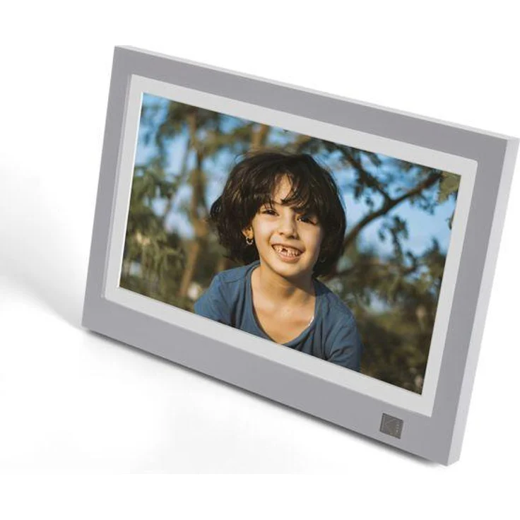 Kodak RWF-116B Digitaler Bilderrahmen, 11,6 Zoll IPS-Touchscreen, 1366 x 768 Pixel, 32 GB Speicher, Grau