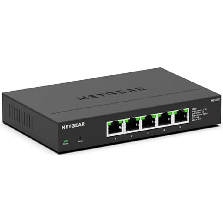 Netgear MS305 5 Port 2.5 Gbit Smart Switch | Multi-Gigabit LAN Switch (Desktop or Wall Mounting) – Bild 2