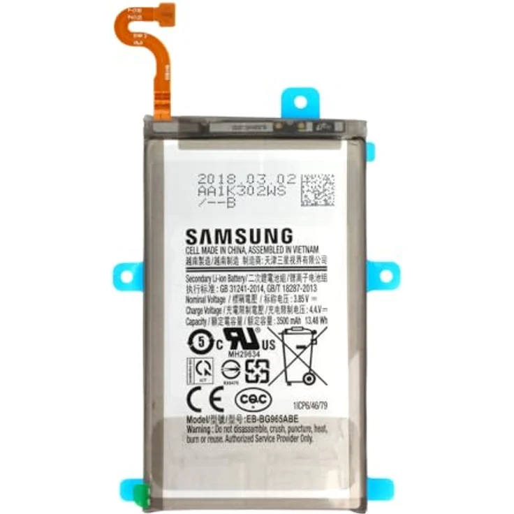 Samsung EB-BG965ABE, Smartphone Akku für Galaxy S9 Plus, 3500 mAh, 3,85V, original und zuverlässig – Bild 2