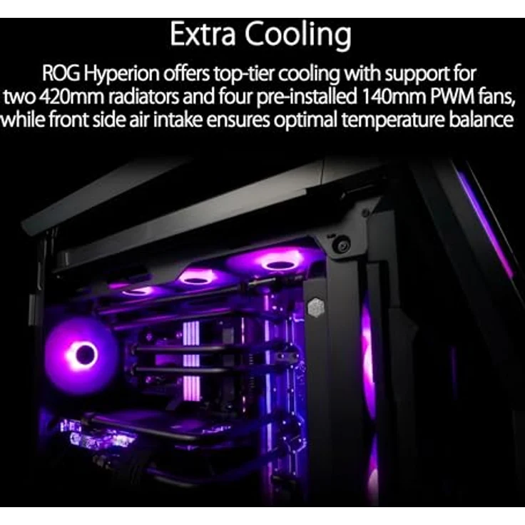 ASUS GR701 ROG HYPERION BTF ED Mini ITX¸ ATX, E-ATX, mATX PC Gehäuse, Schwarz – Bild 4