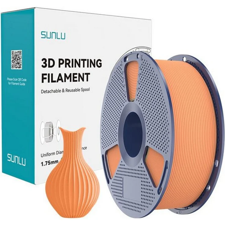 SUNLU PLA Classic Filament 1KG 1,75mm für 3D Druck, stabil und leicht verarbeitbar