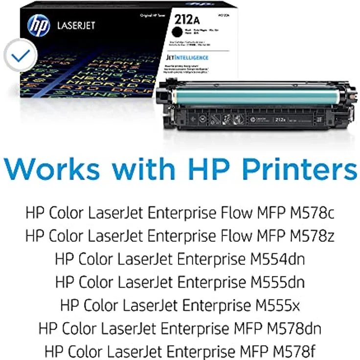 HP Inc HP 212A - Schwarz - Original - LaserJet - Tonerpatrone (W2120A) - für Color LaserJet Enterprise M554dn, M555dn, M555x, LaserJet Enterprise M554dn, M555dn, M555x (W2120A) – Bild 2