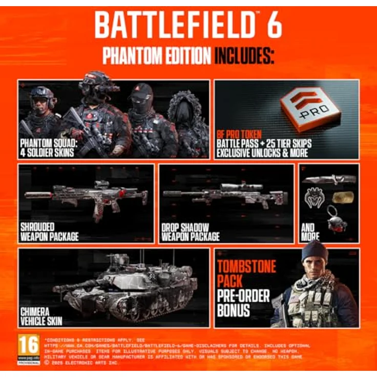 Electronic Arts Battlefield 6 Phantom Edition, Xbox Series X Spiel mit Vorbestellungsbonus, Phantom Squad, exklusiven Waffenpaketen und XP Boosts – Bild 2