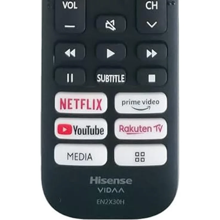 Hisense EN2X30H, originale Fernbedienung für VIDAA mit direktem Zugriff auf Netflix, Prime Video und YouTube – Bild 2