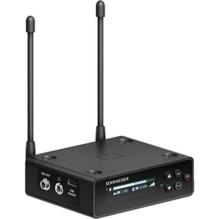 Sennheiser EW-DP ME4 SET (Y1/ 3) Tragbares digitales UHF-Drahtlosmikrofonsystem mit ME4-Ansteckmikrofon mit Nierencharakteristik - Schwarz (700029) – Bild 3