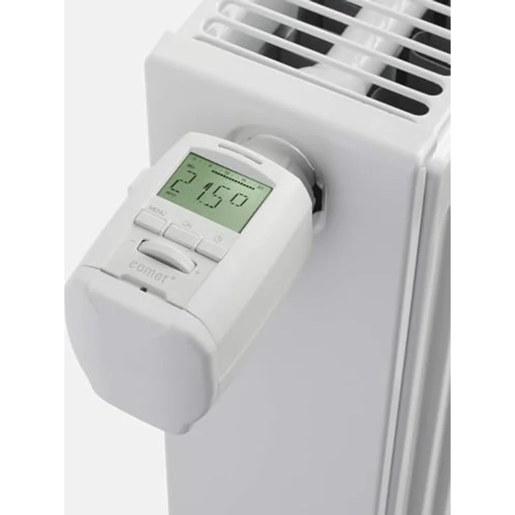 Eurotronic Comet Plus Heizkörperthermostat, bis 30 % Heizkosten sparen, individuell programmierbar, Heizungsthermostat inkl. Adapter + Batterien, Smarthome-Zubehör – Bild 3