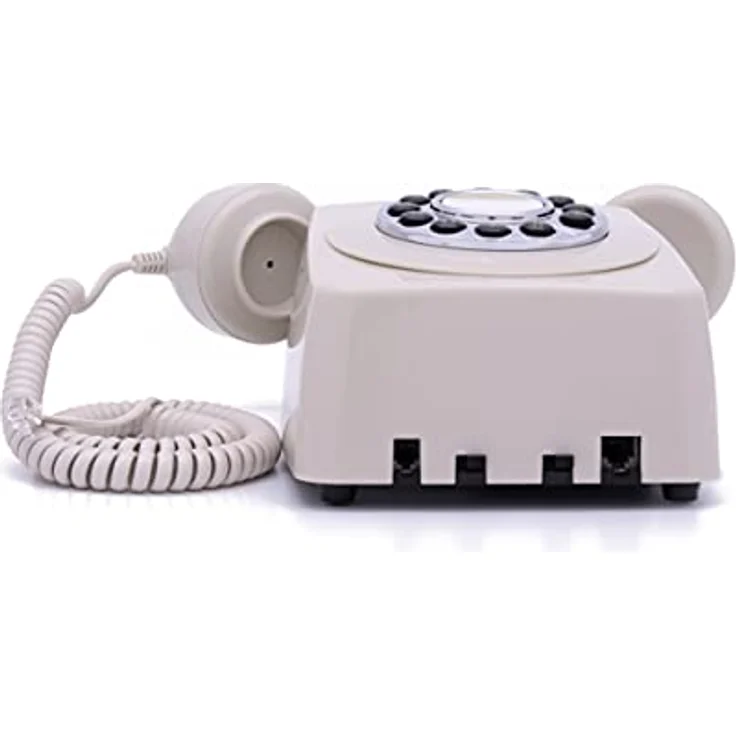 GPO 746WALL Retro Festznetztelefon mit Drucktasten zur Wandmontage mit authentischer Klingelton, Creme – Bild 6