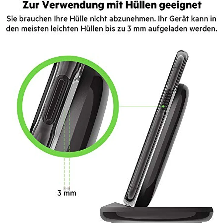 Belkin 15 W Wireless Charging Stand inkl. Netzteil, schwarz – Bild 6