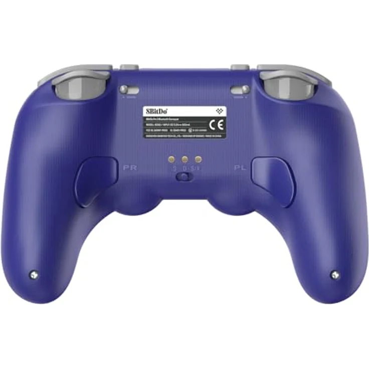 8Bitdo Pro 3 Bluetooth Controller, Multiplattform-kompatibel für Switch/Switch 2, mit TMR-Joysticks, austauschbaren ABXY-Tasten, Pro-Back-Buttons, integrierter Ladestation und Hall-Effekt-Trigger - Purple – Bild 4