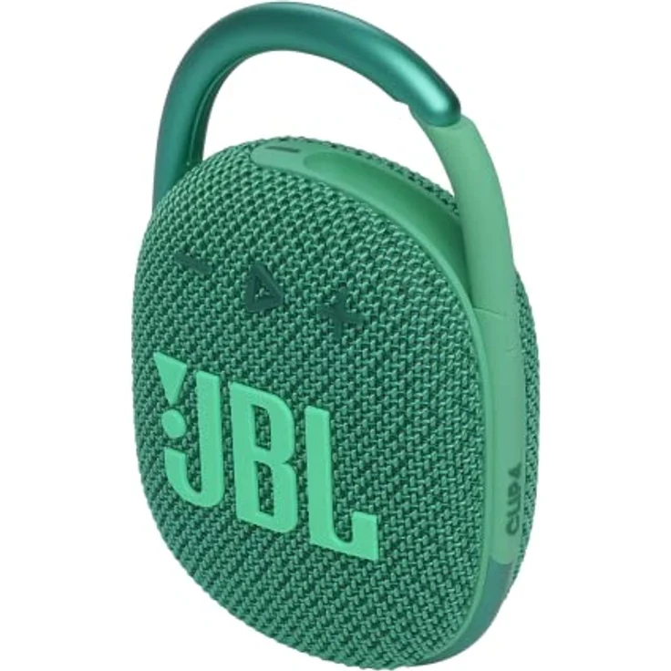JBL Clip 4 Eco Bluetooth Lautsprecher aus recyceltem Material in Grün – Wasserdichte, tragbare Musikbox mit praktischem Karabiner – Bis zu 10 Stunden kabelloses Musik Streaming – Bild 2