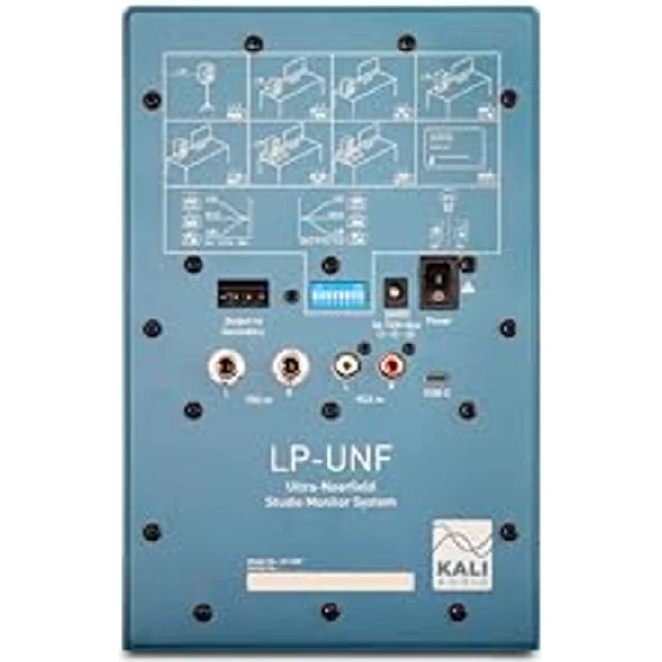 Kali Audio LP-UNF-B, Paar Bluetooth-Monitorlautsprecher mit 160 W RMS, Frequenzbereich 39 - 25000 Hz, blau – Bild 5