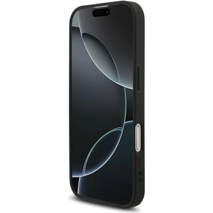 CG MOBILE Guess 4G Riemen mit Dreieck-Logo, kompatibel mit MagSafe Hülle für iPhone 17, aus TPU/PC, Schwarz – Bild 5