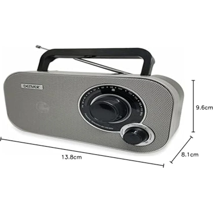 Denver Electronics TR-51 Transistor-Radio, grau – Bild 9