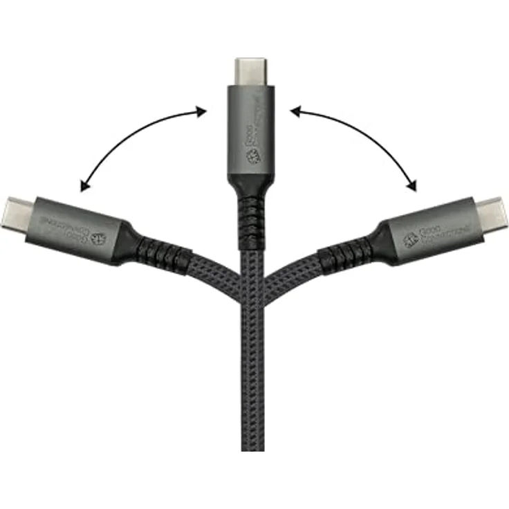 Good Connections USB 2.0 Lade- und Datenkabel (240W), USB-C™ Stecker an USB-C™ Stecker, anthrazit, 0,5m - Hochleistungs Lade- und Datenkabel mit 240W Ultra-Schnellladen – Bild 5