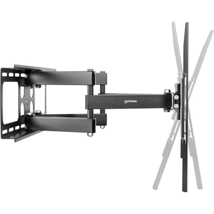 Manhattan Outdoor TV-Wandhalterung, vollbeweglich für 37" bis 86", bis 50 kg, wetterfest, schwarz – Bild 5