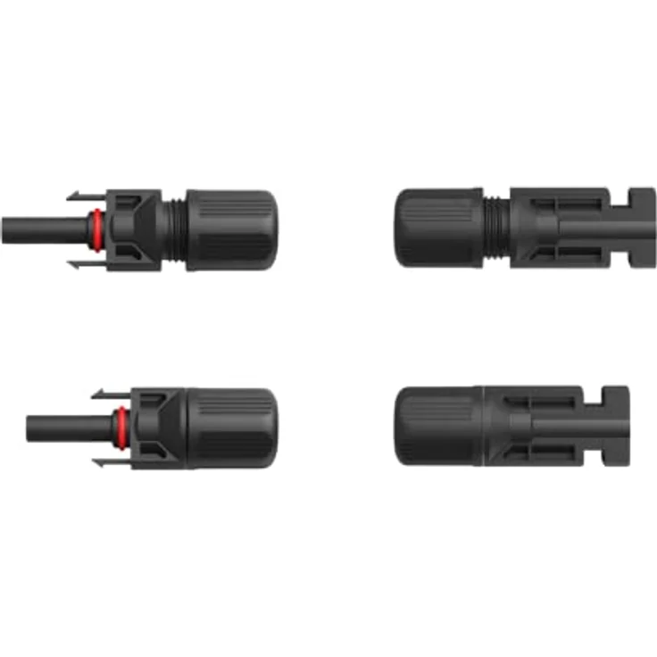 smartEC Solarkabel Verlängerungskabel Schwarz Rot 4-6mm² MC4 mit Solarstecker Solarmodule Photovoltaik UV-beständig (2X 5m 6mm²) – Bild 5