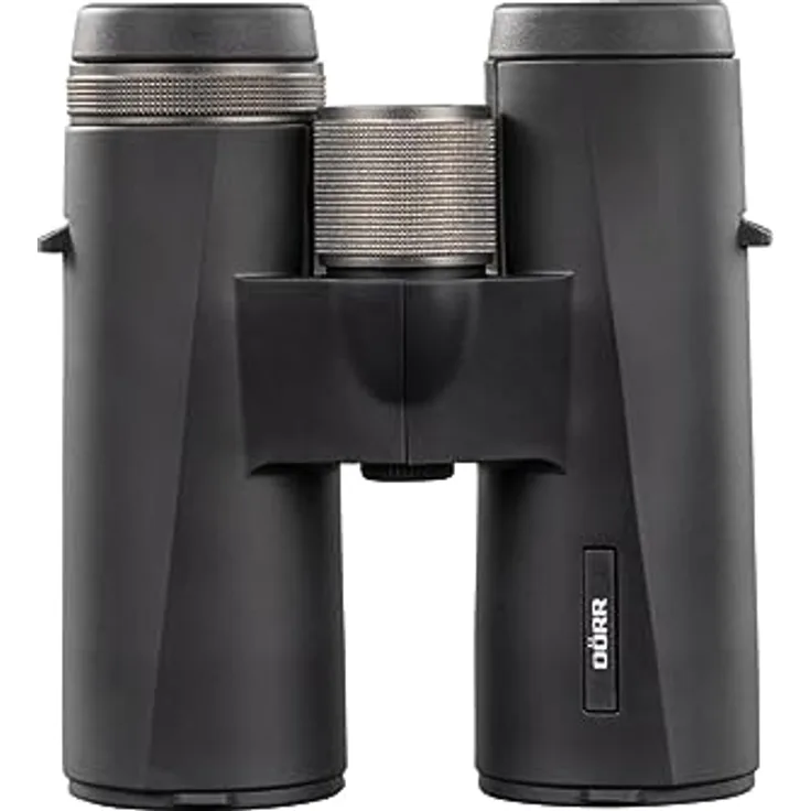Dörr Puma 8x42, Dachkant-Fernglas mit hochgradig lichtdurchlässigen BAK-4 Prismen, titan-silberner Design und gummiertem Gehäuse