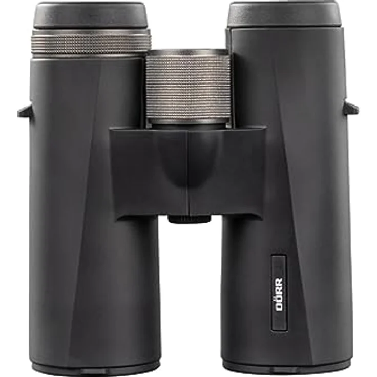 Dörr Puma 8x42, Dachkant-Fernglas mit hochgradig lichtdurchlässigen BAK-4 Prismen, titan-silberner Design und gummiertem Gehäuse – Bild 1
