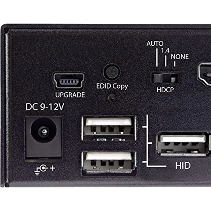 StarTech.com 2 Port HDMI KVM-Switch - Einzelmonitor 4K 60Hz Ultra HD HDR - HDMI 2.0 KVM Umschalter mit 2 Port USB-3.0-Hub (5 Gbit/s) und 4X USB 2.0-HID, Audio - Hotkey - TAA (SV231HU34K6) – Bild 4