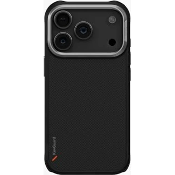 UNIQ KEVA Hülle für iPhone 17 Pro Max, ultradünne Kevlar Konstruktion, mattschwarze Oberfläche, MagSafe-kompatibel – Bild 2