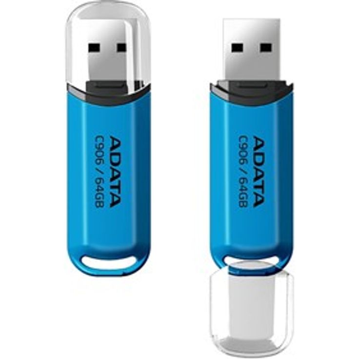 A-Data DashDrive C906, USB-Stick mit 64 GB Speicher, USB 2.0, blau – Bild 8
